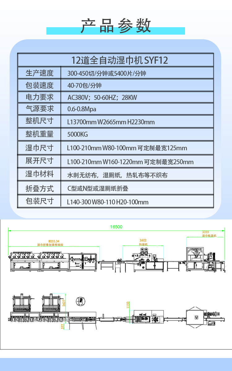 12道濕巾機