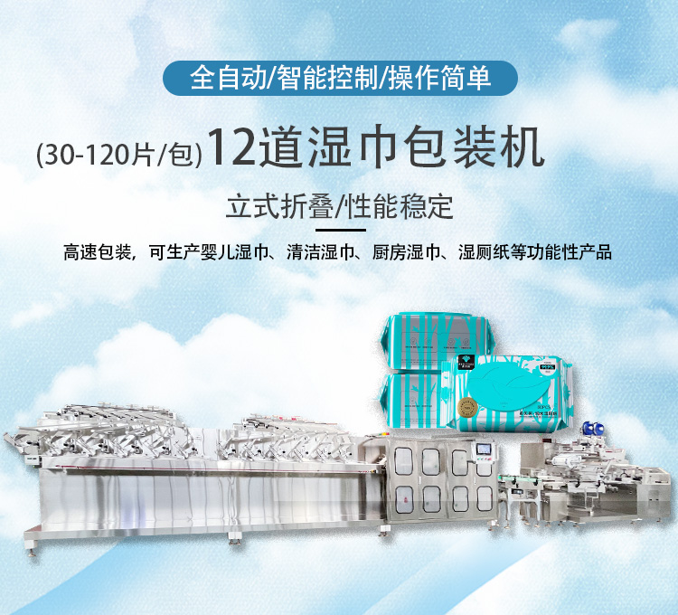 30-120片12道濕巾機