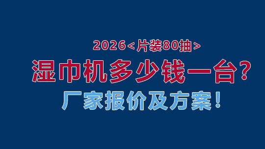 2026片裝80抽濕巾機多少錢一臺？廠家報價及方案！