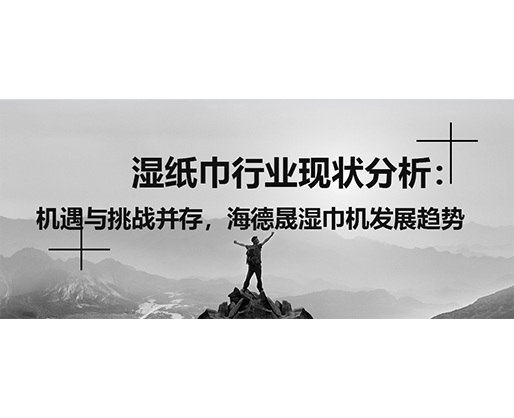 濕紙巾行業(yè)現(xiàn)狀分析：機(jī)遇與挑戰(zhàn)并存，海德晟濕巾機(jī)發(fā)展趨勢