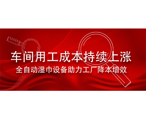 車間用工成本持續(xù)上漲，全自動濕巾設(shè)備助力工廠降本增效