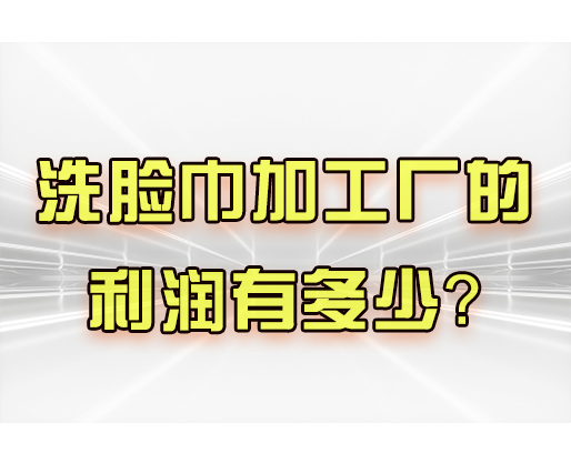  洗臉巾加工廠的利潤有多少？