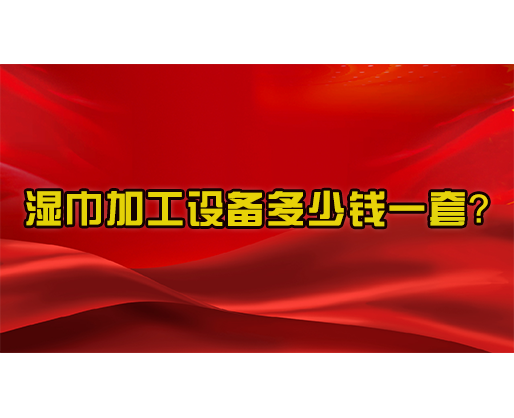  濕巾加工設備多少錢一套？
